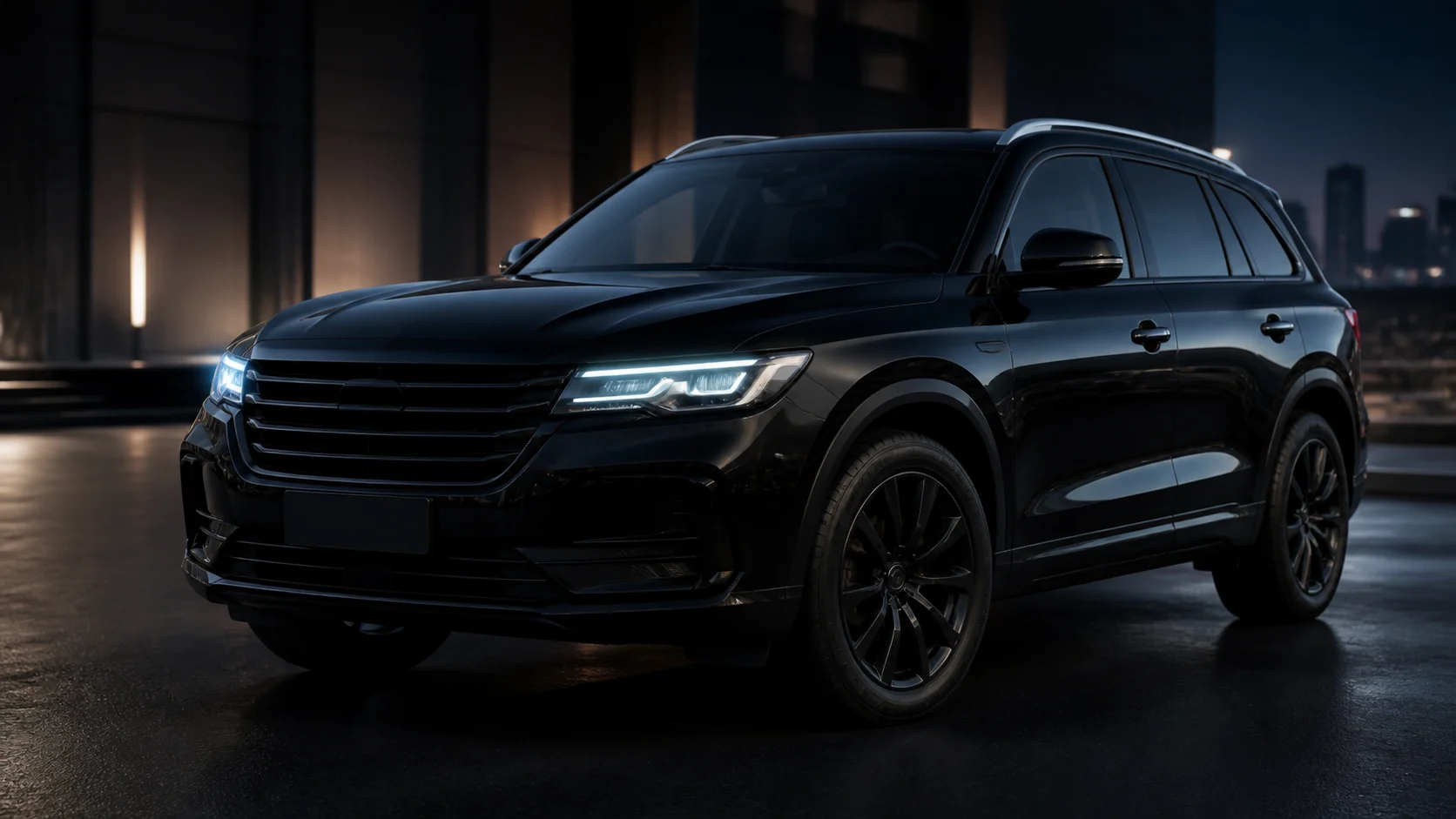 A premium black SUV representing the CarzLync journey